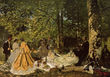 Claude Monet Painting - Almuerzo sobre la hierba Claude Monet